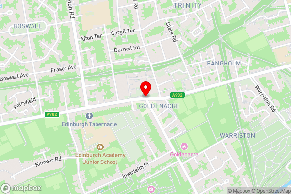 Trinity Lodge, House with the private garden in Edinburgh - Hotel Location Map