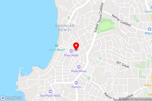 Tuntas Family Suites Kusadasi - Hotel Location Map