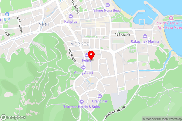 Turkiz Apart Hotel - Hotel Location Map