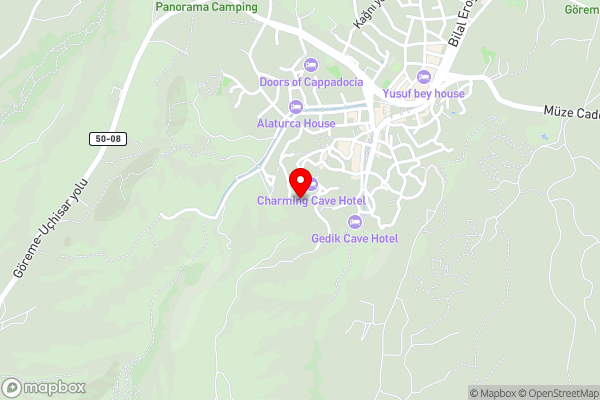 Turquaz Cave Hotel - Hotel Location Map