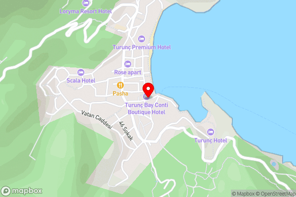 TURUNÇ DREAM HOTEL - Hotel Location Map