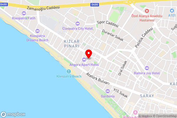 Twin Apart Hotel - Hotel Location Map