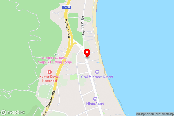 UĞUR BEACH HOTEL - Hotel Location Map