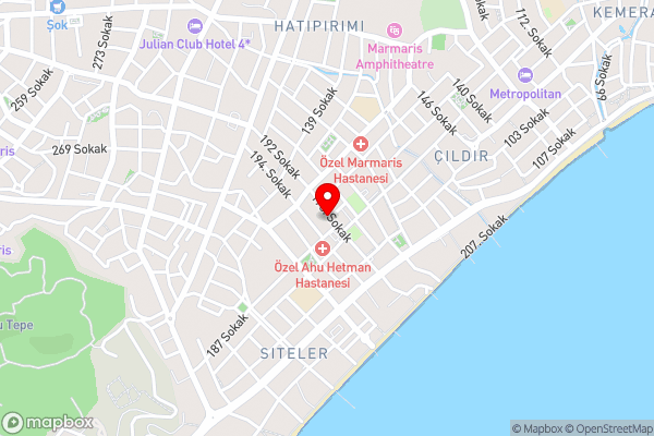ULAŞ APART OTEL - Hotel Location Map
