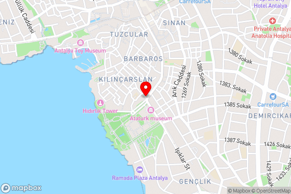 ULTRA LUXUs FLAT WITH NATURE & SEA VIEW IN Antalya Oldtown KALEICI - Hotel Location Map