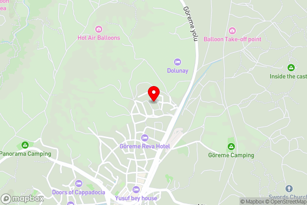 Unique Cappadocia Palace - Hotel Location Map