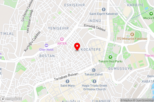 Unique Home Taksim - Hotel Location Map