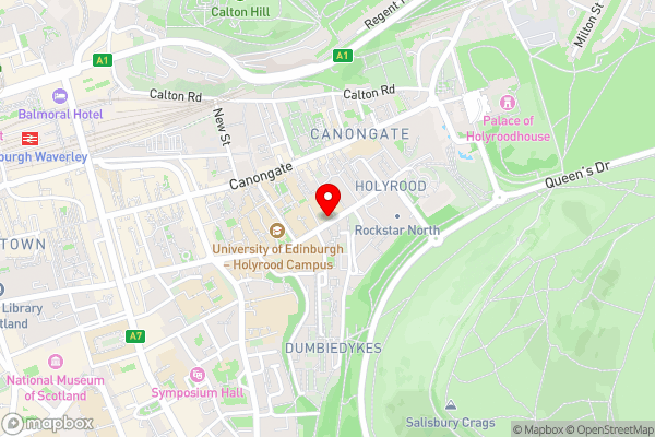 Unite Students - Sugarhouse Close - Royal Mile - Hotel Location Map