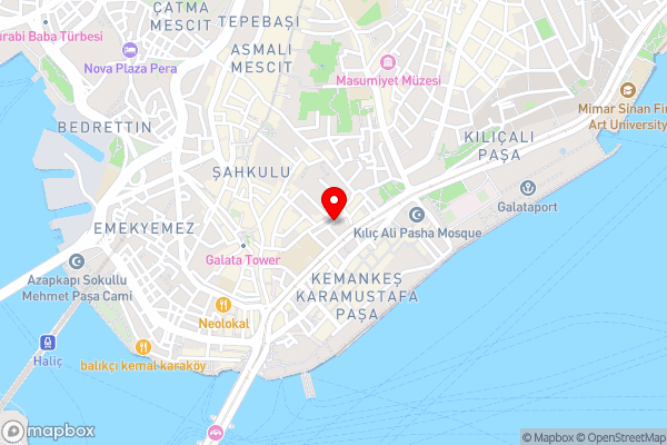 Ünver Galata Apart - Hotel Location Map