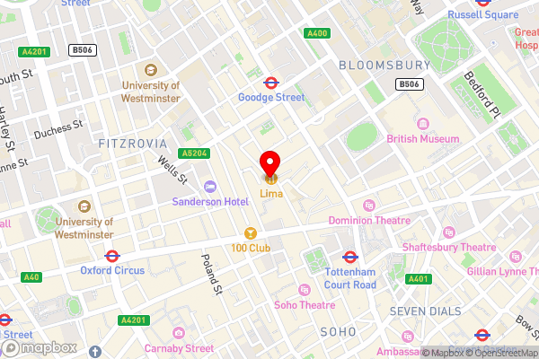 Urban Chic - Rathbone - Hotel Location Map