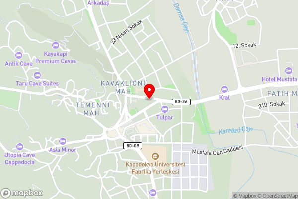 Ürgüp Inn Cave Hotel - Hotel Location Map