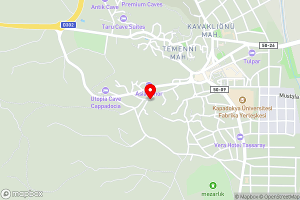 Ürgüp Stone House - Hotel Location Map