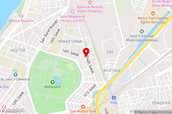 Üstün Hotel Alsancak - Hotel Location Map