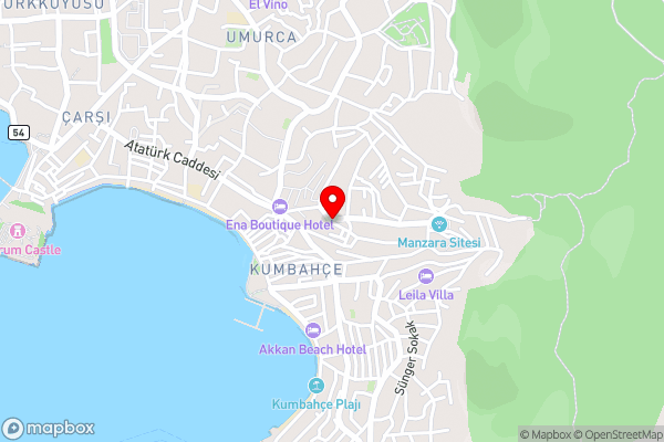 Vacation Flat w Balcony 5 min to Beach in Bodrum - Hotel Location Map