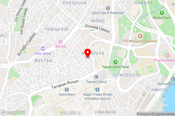 VAMA OTEL TAXIM - Hotel Location Map