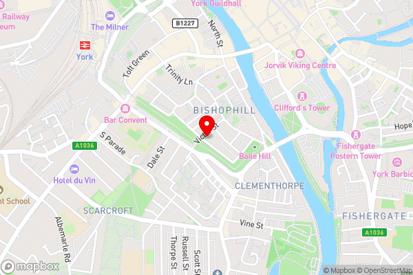 Victoria Bar Walls by Chateau Anna, Central York - free parking - Hotel Location Map