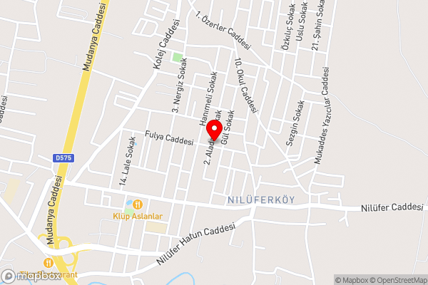 Villa Bursa - Hotel Location Map