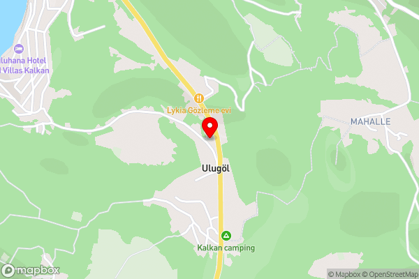 Villa Çalıkuşu Kalkan - Hotel Location Map