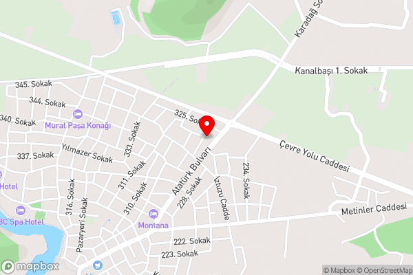 Villa derin - Hotel Location Map