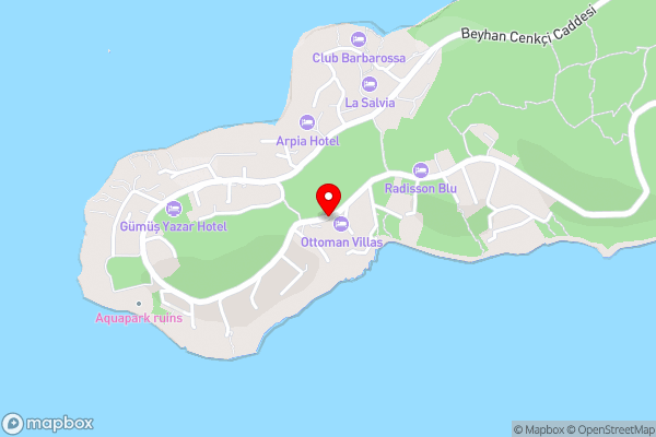 Villa Limon, Cukurbag Peninsula-Kas - Hotel Location Map