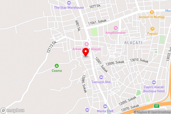 Villa Mila Otel Alaçatı - Hotel Location Map