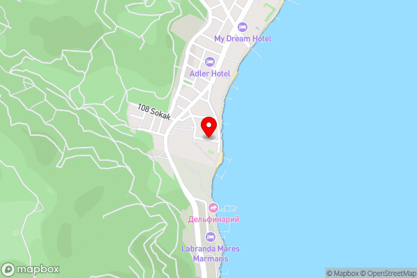 Villa Orange Icmeler Marmaris Daily Weekly Rentals - Hotel Location Map