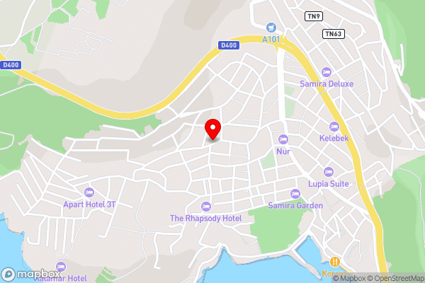 Villa Rosa Kalkan - Hotel Location Map