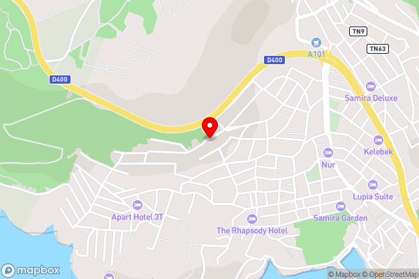 Villa Tigra, Kalkan, Dalaman - Hotel Location Map