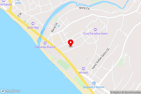 Villa with garden, 500 m to beach, close to city - Hotel Location Map