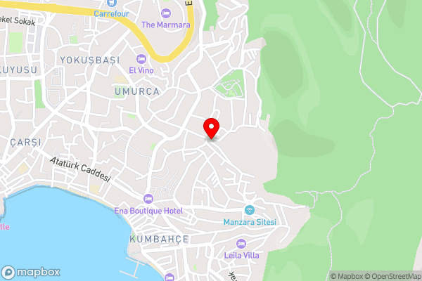 Villa with Private Pool and Lovely View in Bodrum - Hotel Location Map