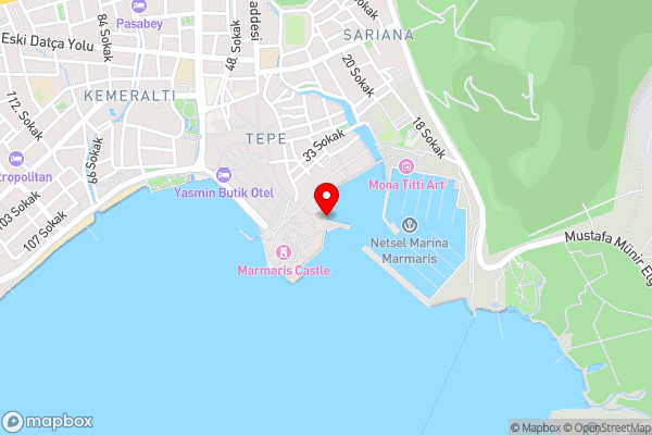 Vista House Marmaris - Hotel Location Map