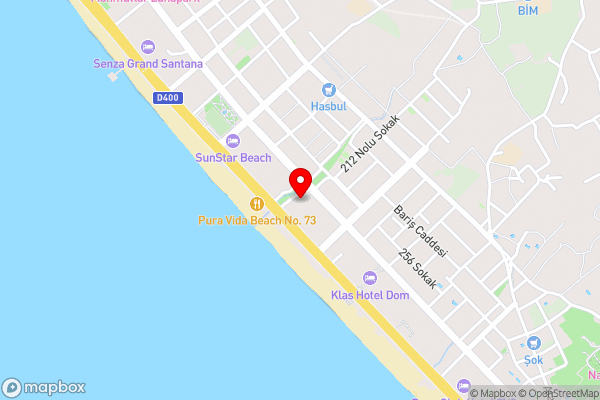 viva beach hotel - Hotel Location Map