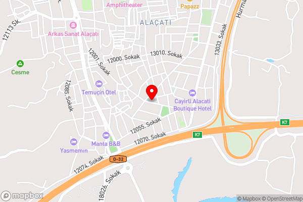 Wake Cup Stay Alaçatı - Hotel Location Map