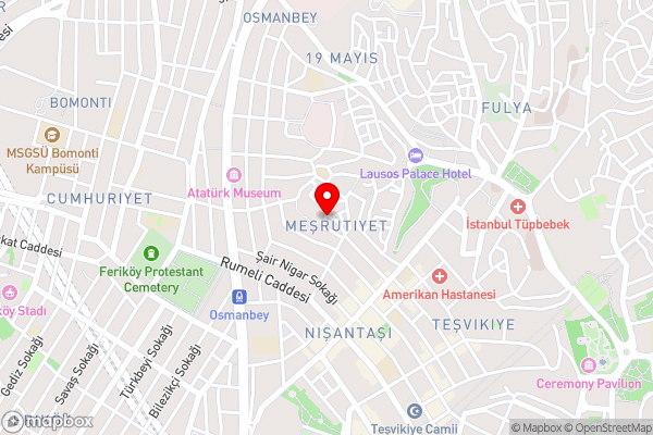 Walton Hotels & Spa Nisantasi - Hotel Location Map