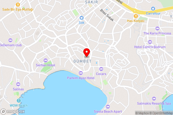 WB Weekend Otel - Hotel Location Map