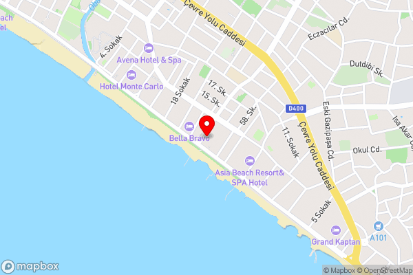White Gold Hotel - Hotel Location Map