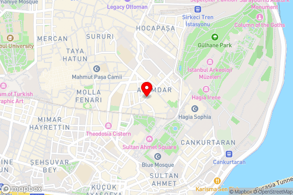 White House Hotel Istanbul - Hotel Location Map