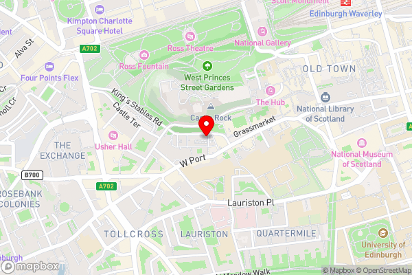 Wilde Aparthotels by Staycity Edinburgh Grassmarket - Hotel Location Map