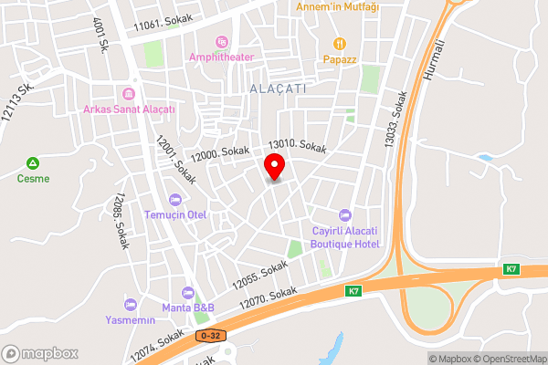 Wind Of Alaçatı - Hotel Location Map