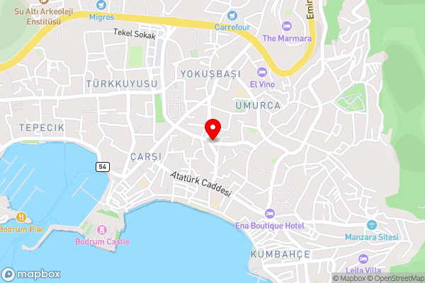 Wish Suites Bodrum Hotel - Hotel Location Map