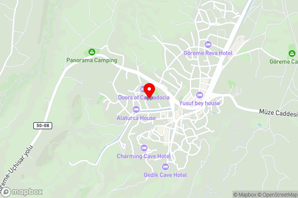 Wonder of cappadocia - Hotel Location Map