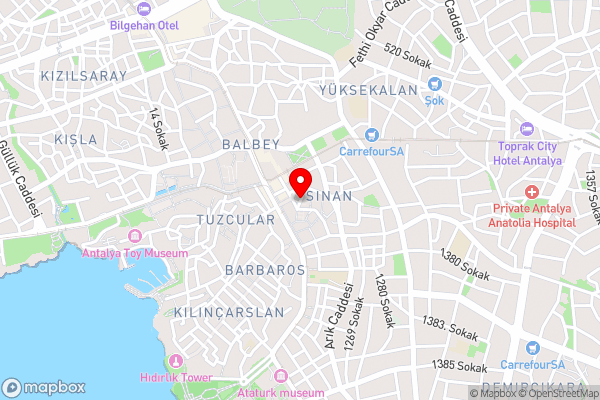 Yalçın Otel - Hotel Location Map