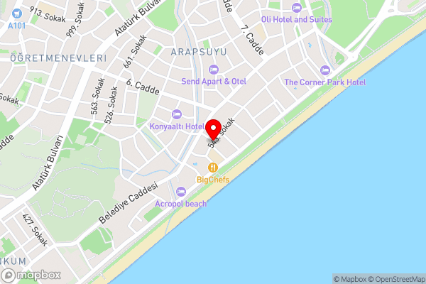 YELKEN APART HOTEL - Hotel Location Map