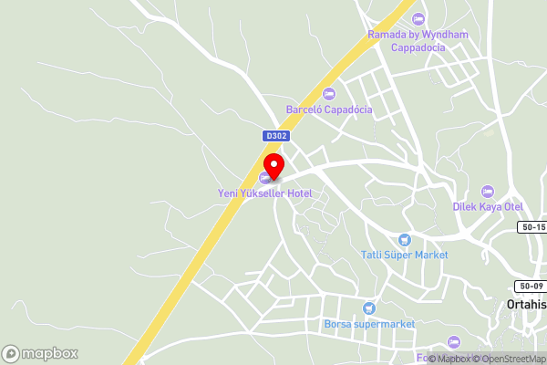 Yeni Yükseller Hotel - Hotel Location Map