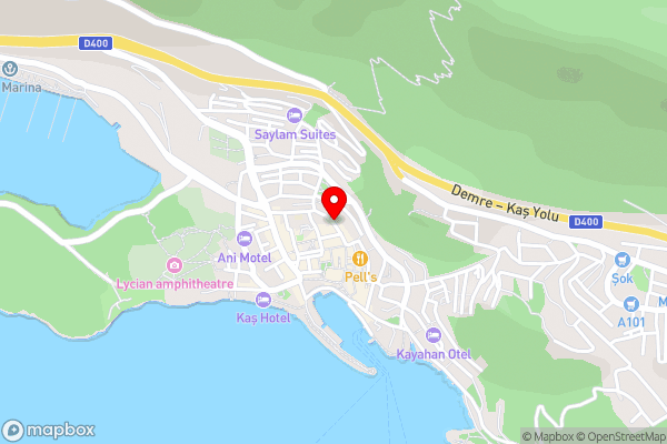 Yenier Apart Kas - Hotel Location Map