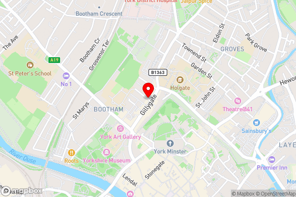 York City Centre Holiday Apartment - Hotel Location Map