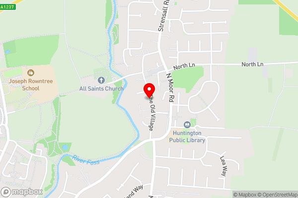 York huntington Holiday let - Hotel Location Map