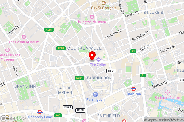 YOTEL London City - Hotel Location Map