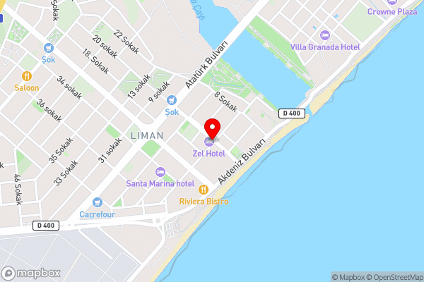 Zel Hotel - Hotel Location Map
