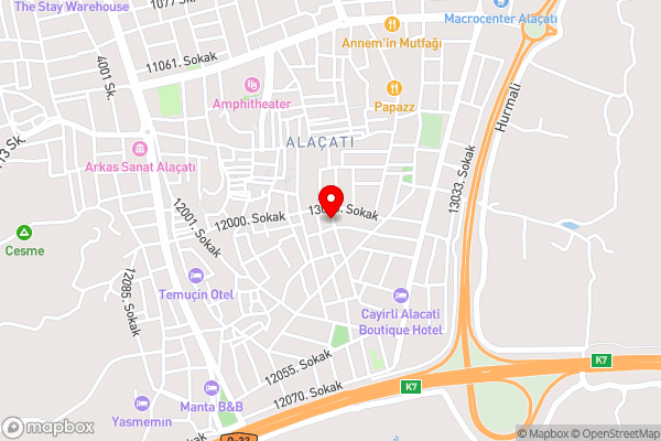 ZOE ALAÇATI - Hotel Location Map